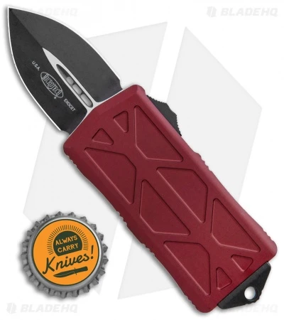 Microtech Exocet Dagger CA Legal OTF Automatic Knife Merlot Red (1.9" Black) 6 Microtech Exocet Dagger CA Legal OTF Automatic Knife Merlot Red (1.9" Black) - Image 4
