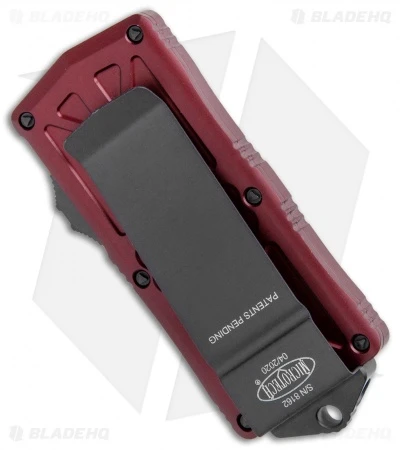Microtech Exocet Dagger CA Legal OTF Automatic Knife Merlot Red (1.9" Black) 5 Microtech Exocet Dagger CA Legal OTF Automatic Knife Merlot Red (1.9" Black) - Image 3
