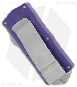 Microtech Exocet Dagger CA Legal OTF Automatic Knife Purple (1.9" Apocalyptic) -Microtech Microtech Exocet Dagger CA Legal OTF Auto Purple Apocalyptic 157 10APPU BHQ 108954 jr side