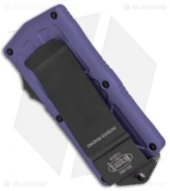 Microtech Exocet Dagger CA Legal OTF Automatic Knife Purple (1.9" Black) 157-1PU -Microtech Microtech Exocet Dagger CA Legal OTF Auto Purple Black 157 1PU BHQ 104913 jr side
