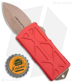 Microtech Exocet Dagger CA Legal OTF Automatic Knife Red (1.9" Bronze) -Microtech Microtech Exocet Dagger CA Legal OTF Auto Red Bronze BHQ 176959 jr bottlecap