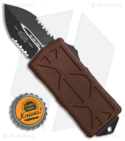 Microtech Exocet Dagger CA Legal OTF Automatic Knife Tan (1.9" Black Serr) 9 Microtech Exocet Dagger CA Legal OTF Automatic Knife Tan (1.9" Black Serr) -Microtech Microtech Exocet Dagger CA Legal OTF Auto Tan Black Serr 157 2TA BHQ 116138 jr bottlecap