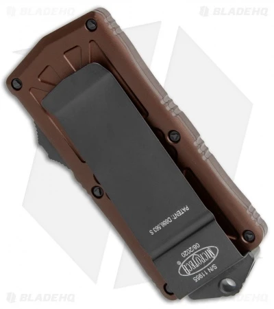 Microtech Exocet Dagger CA Legal OTF Automatic Knife Tan (1.9" Black Serr) 5 Microtech Exocet Dagger CA Legal OTF Automatic Knife Tan (1.9" Black Serr) - Image 3