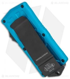 Microtech Exocet Dagger CA Legal OTF Automatic Knife Teal (1.9" Black) -Microtech Microtech Exocet Dagger CA Legal OTF Auto Turquoise Black 157 1TQ BHQ 104914 jr side