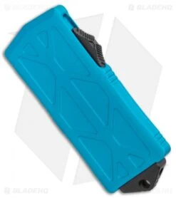 Microtech Exocet Dagger CA Legal OTF Automatic Knife Teal (1.9" Black) -Microtech Microtech Exocet Dagger CA Legal OTF Auto Turquoise Black 157 1TQ BHQ 104914 jr spine