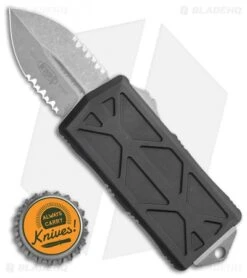 Microtech Exocet Dagger CA Legal OTF Automatic Knife Black (1.9" Apocalyptic) -Microtech Microtech Exocet Dagger CA Legal OTF Automatic Knife Black 1.9in Apocalyptic 157 11AP BHQ 115732 LS Bottlecap