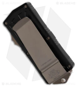 Microtech Exocet Dagger CA Legal OTF Automatic Knife Black (1.9" Bronzed Serr) -Microtech Microtech Exocet Dagger CA Legal OTF Automatic Knife Black 1in Bronzed Serr BHQ 181942 td side