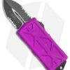 Microtech Exocet Dagger CA Legal OTF Automatic Violet (1.9" Black Serr) 157-2 VI
