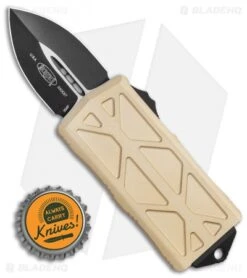 Microtech Exocet Dagger CA Legal OTF Champagne Gold (1.9" Black) 157-1CG -Microtech Microtech Exocet Dagger CA Legal OTF Champagne Gold 1.9 Black 157 1CG BHQ 117010 LS Bottlecap