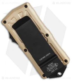 Microtech Exocet Dagger CA Legal OTF Champagne Gold (1.9" Black) 157-1CG -Microtech Microtech Exocet Dagger CA Legal OTF Champagne Gold 1.9 Black 157 1CG BHQ 117010 LS Side