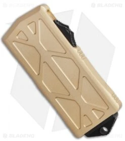 Microtech Exocet Dagger CA Legal OTF Champagne Gold (1.9" Black) 157-1CG -Microtech Microtech Exocet Dagger CA Legal OTF Champagne Gold 1.9 Black 157 1CG BHQ 117010 LS Spine