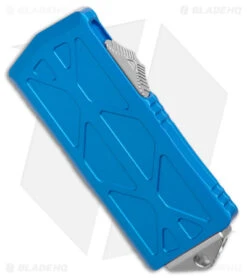 Microtech Exocet Dagger OTF Automatic Knife Blue (1.9" SW Full Serrated) -Microtech Microtech Exocet Dagger OTF Auto Blue SW Full Serrated BHQ 175372 jr spine