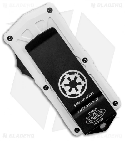 Microtech Exocet Tanto Stormtrooper CA Legal OTF Automatic Knife (1.9" White) 5 Microtech Exocet Tanto Stormtrooper CA Legal OTF Automatic Knife (1.9" White) - Image 3