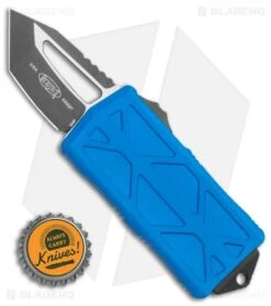 Microtech Exocet Tanto T/E CA Legal OTF Automatic Blue (1.9" Black) 158-1BL -Microtech Microtech Exocet Tanto T E CA Legal OTF Automatic 1.9 158 1BL BHQ 117653 LS Bottlecap