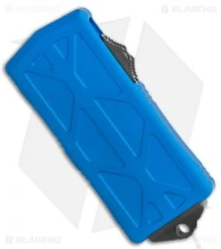 Microtech Exocet Tanto T/E CA Legal OTF Automatic Blue (1.9" Black) 158-1BL -Microtech Microtech Exocet Tanto T E CA Legal OTF Automatic 1.9 158 1BL BHQ 117653 LS Spine