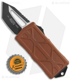 Microtech Exocet Tanto T/E CA Legal OTF Automatic Tan (1.9" Black) 158-1TA -Microtech Microtech Exocet Tanto TE CA Legal OTF Auto Tan Black 158 1TA BHQ 118800 jr bottlecap