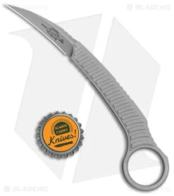 Microtech Signature Series Feather Karambit Fixed Blade Knife (2.25" Bead Blast) -Microtech Microtech Feather BB AP STD 215 7 S BHQ 141750 jr bottlecap