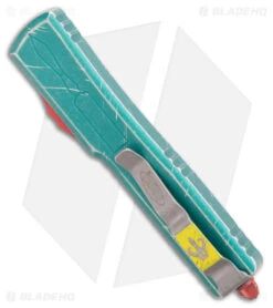 Microtech UTX-70 Hellhound Bounty Hunter OTF Auto Knife Green Al (2.4" Apoc) -Microtech Microtech HH Bounty Hunter Tanto OTF Auto Apocalyptic BHQ 177565 jr side