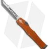 Microtech Halo VI Hellhound OTF Knife Orange Distressed (4.4" Apocalyptic)
