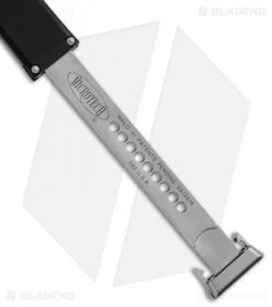 Microtech Halo VI S/E OTF Automatic Knife Black (4.4" Stonewash) 251-10 -Microtech Microtech Halo VI SE OTF Auto Black SW 251 10 BHQ 83165 jr pull