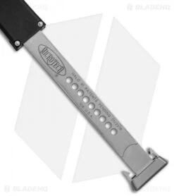 Microtech Halo VI Tanto OTF Automatic Knife Black (4.4" Stonewash) 250-10 -Microtech Microtech Halo VI TE SW 250 10 jr pull