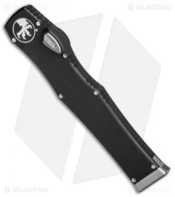 Microtech Halo VI Tanto OTF Automatic Knife Black (4.4" Stonewash) 250-10 -Microtech Microtech Halo VI TE SW 250 10 jr spine