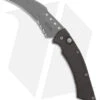Microtech Hawk Automatic Knife Black Aluminum (4" Serrated BB ATS-34)