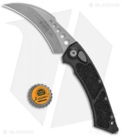 Microtech Hawk Automatic Knife (4" Apocalyptic) 166-10AP -Microtech Microtech Hawk Auto Black Apocalyptic 166 10AP BHQ 114197 jr bottlecap
