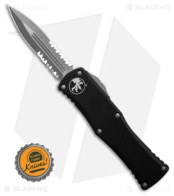 Microtech Hera D/E OTF Automatic Knife Black (3" Apocalyptic Serrated) 702-11AP -Microtech Microtech Hera DE OTF Automatic Knife Black 3in Apocalyptic Serrated BHQ 181680 hd size