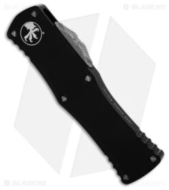 Microtech Hera D/E OTF Automatic Knife Black (3" Apocalyptic Serrated) 702-11AP -Microtech Microtech Hera DE OTF Automatic Knife Black 3in Apocalyptic Serrated BHQ 181680 hd spine