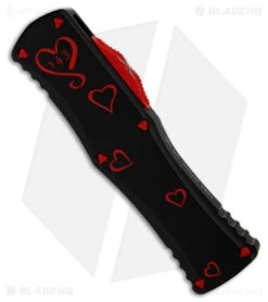 Microtech Hera D/E Signature Series Auto Knife Dagger Twin Flames (3" Two-Tone) -Microtech Microtech Hera DE Signature Series AK Dagger Twin Flames 3in two tone BHQ 180928 td spine