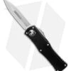 Microtech Hera OTF Automatic Knife Dagger Black Aluminum (3" Stonewash) -Microtech Microtech Hera OTF Automatic Knife Double Edge 3 Stonewash 702 10 BHQ 134520 LS
