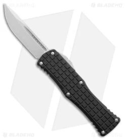 Microtech Hera S/E Frag OTF Automatic Knife Black Aluminum (3" Stonewash)
