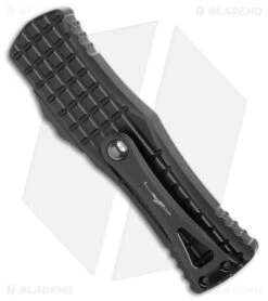 Microtech Hera S/E Frag SS OTF Automatic Knife Black (3" Black Serr) -Microtech Microtech Hera SE Frag Partial Serr OTF Auto Black Black BHQ 178764 jr side