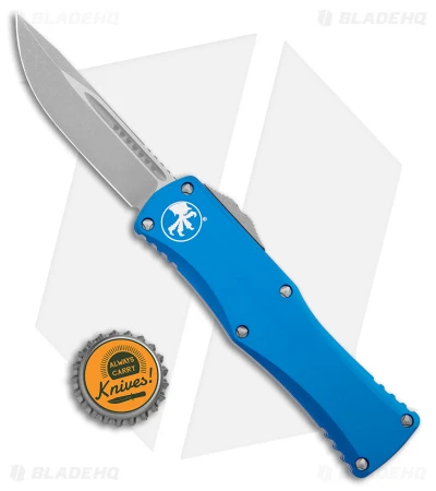 Microtech Hera S/E OTF Automatic Knife Blue Aluminum (3" Apocalyptic) 6 Microtech Hera S/E OTF Automatic Knife Blue Aluminum (3" Apocalyptic) - Image 4