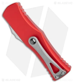 Microtech Hera S/E OTF Automatic Knife Red (3" Stonewash) -Microtech Microtech Hera SE OTF Auto Red SW BHQ 176515 jr side