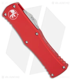 Microtech Hera S/E OTF Automatic Knife Red (3" Stonewash) -Microtech Microtech Hera SE OTF Auto Red SW BHQ 176515 jr spine
