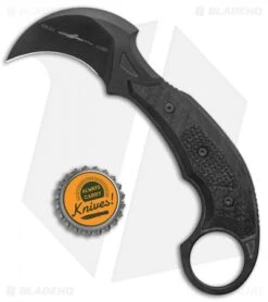 Microtech Bastinelli Signature Iconic Karambit Fixed Blade Knife CF (Black) -Microtech Microtech Iconic Fixed Signature Series Right Hand Carry DLC Standard Black 118 1 DLSCR BHQ 138701 jr bottlecap