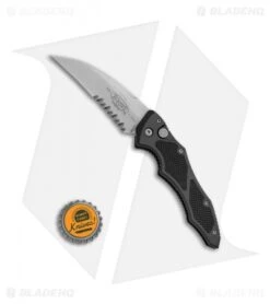 Microtech Kestrel Automatic Knife (3" Bead Blast Serr) 4/2000 -Microtech Microtech Kestrel Auto BB Serr 4 BHQ 31781 jr bottlecap