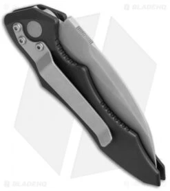 Microtech Kestrel Automatic Knife (3" Bead Blast Serr) 4/2000 -Microtech Microtech Kestrel Auto BB Serr 4 BHQ 31781 jr side