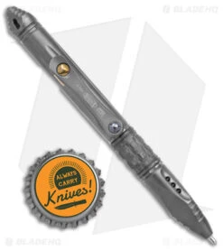 Microtech Kyroh Mini Bolt-Action Pen - Shot Peened Titanium Tritium Insert -Microtech Microtech Kyroh Mini Bolt Action Pen Shot Peened Ti Tritium Insert BHQ 136400 jr bottlecap