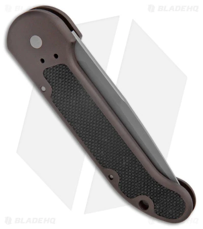 Microtech LUDT Automatic Knife Black Aluminum (4" Bead Blasted Serrated ATS-34) 5 Microtech LUDT Automatic Knife Black Aluminum (4" Bead Blasted Serrated ATS-34) - Image 3