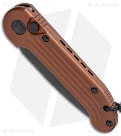 Microtech LUDT Automatic Knife Tan Aluminum (3.4" Black) 4 Microtech LUDT Automatic Knife Tan Aluminum (3.4" Black) - Image 2