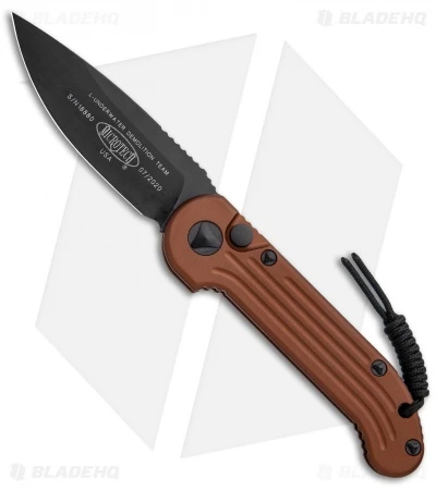 Microtech LUDT Automatic Knife Tan Aluminum (3.4" Black) 3 Microtech LUDT Automatic Knife Tan Aluminum (3.4" Black)