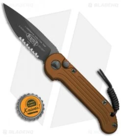 Microtech LUDT Automatic Knife Tan (3.4" Black Serr) 135-2TA 9 Microtech LUDT Automatic Knife Tan (3.4" Black Serr) 135-2TA -Microtech Microtech LUDT Auto Tan Black Serr 135 2TA BHQ 8567 jr bottlecap