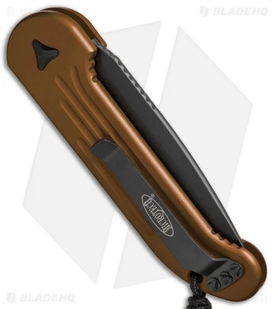 Microtech LUDT Automatic Knife Tan (3.4" Black Serr) 135-2TA 5 Microtech LUDT Automatic Knife Tan (3.4" Black Serr) 135-2TA - Image 3