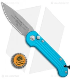 Microtech LUDT Automatic Knife Turquoise (3.4" Apocalyptic) 135-10APTQ -Microtech Microtech LUDT Auto Turquoise Apocalyptic 135 10APTQ BHQ 106930 jr bottlecap
