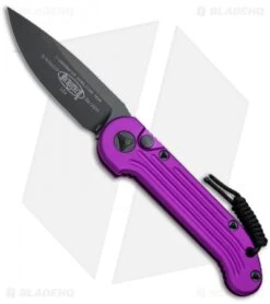 Microtech LUDT Automatic Knife Violet (3.4" Black) 135-1VI