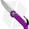 Microtech LUDT Automatic Knife Violet (3.4" Stonewash) 135-10 VI -Microtech Microtech LUDT Auto Violet SW 135 10VI BHQ 72405 jr