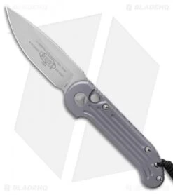 Microtech 43 Microtech LUDT Automatic Knife Gray Aluminum (3.4" Stonewash) 135-10GY